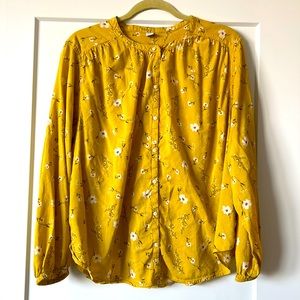 Long sleeve button down top from Old Navy